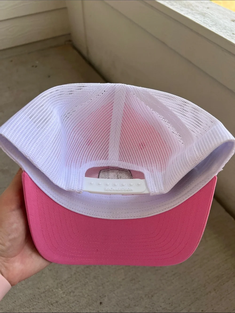 John Deere Pink and White Women’s Adjustable Hat